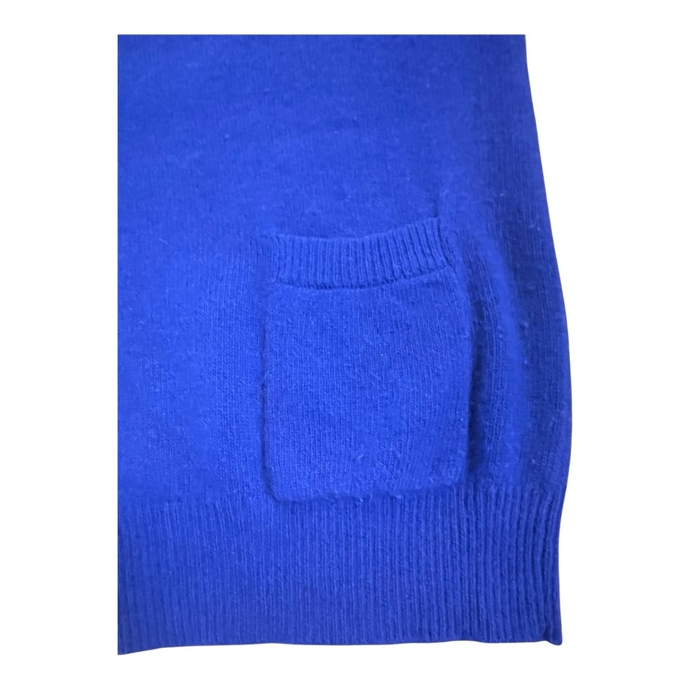 Paul Et. Duffier Royal Blue Wool Blend Turtleneck Sweater - Picture 10 of 11